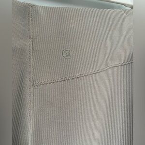 Brushed softstreme ribbed zip flare pants